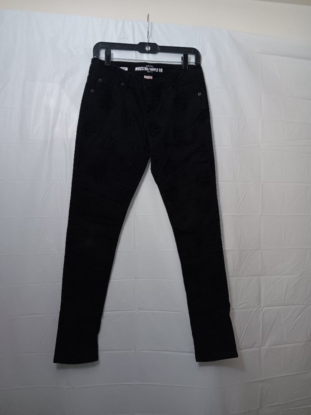 MOSSIMO SUPPLY CO FLORAL PRINT SKINNY DENIM JEANS